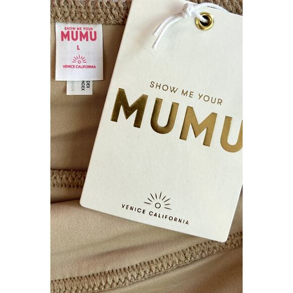 Show Me Your Mumu Del Rey Bikini Bottom in Latte L NWT - Picture 6 of 8